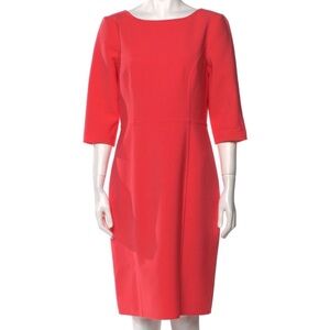 Coral Carolina Herrera dress